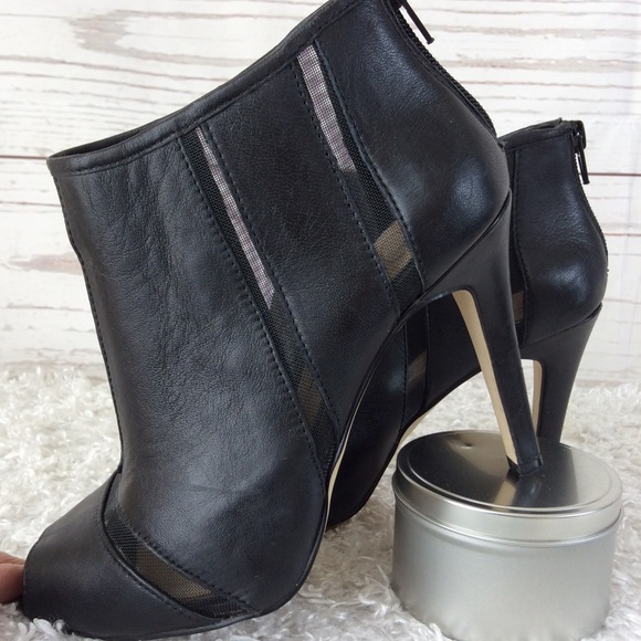 Jessica Simpson Shoes - Jessica Simpson leather high heel peep toe booties